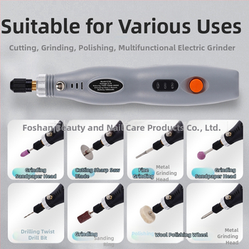 Прецизен мини електрически шлайф за камък и дърво с гравиране и полиране (презареждаем литиев батерия, диапазон 3.7V–5V, три скорости, кабел 1 м)