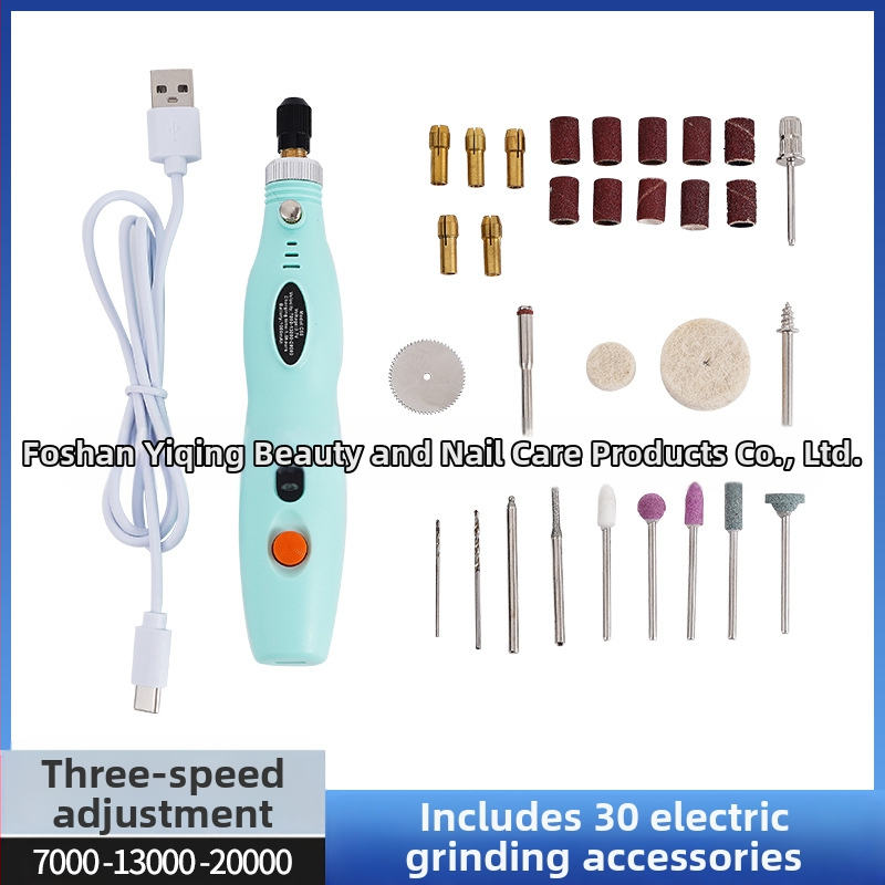 Прецизен мини електрически шлайф за камък и дърво с гравиране и полиране (презареждаем литиев батерия, диапазон 3.7V–5V, три скорости, кабел 1 м)