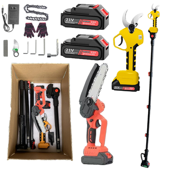 YEMGURD bešepetės elektrinės genėjimo žirklės, 21V įkraunama Ličio baterija, skirti šakoms, be smūgio