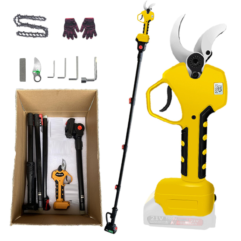 YEMGURD bešepetės elektrinės genėjimo žirklės, 21V įkraunama Ličio baterija, skirti šakoms, be smūgio