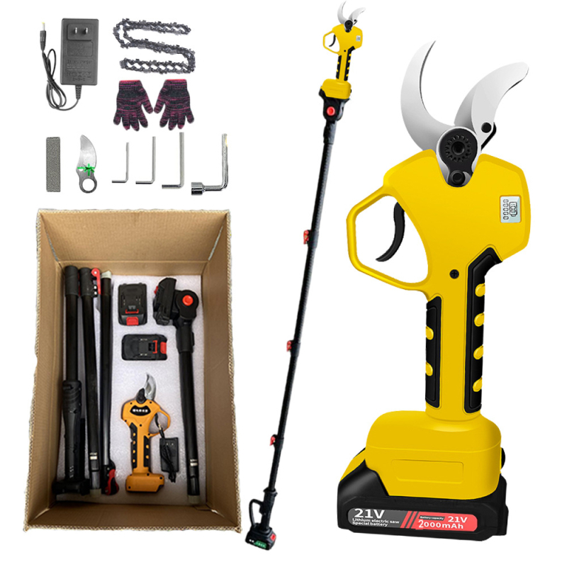 YEMGURD bešepetės elektrinės genėjimo žirklės, 21V įkraunama Ličio baterija, skirti šakoms, be smūgio