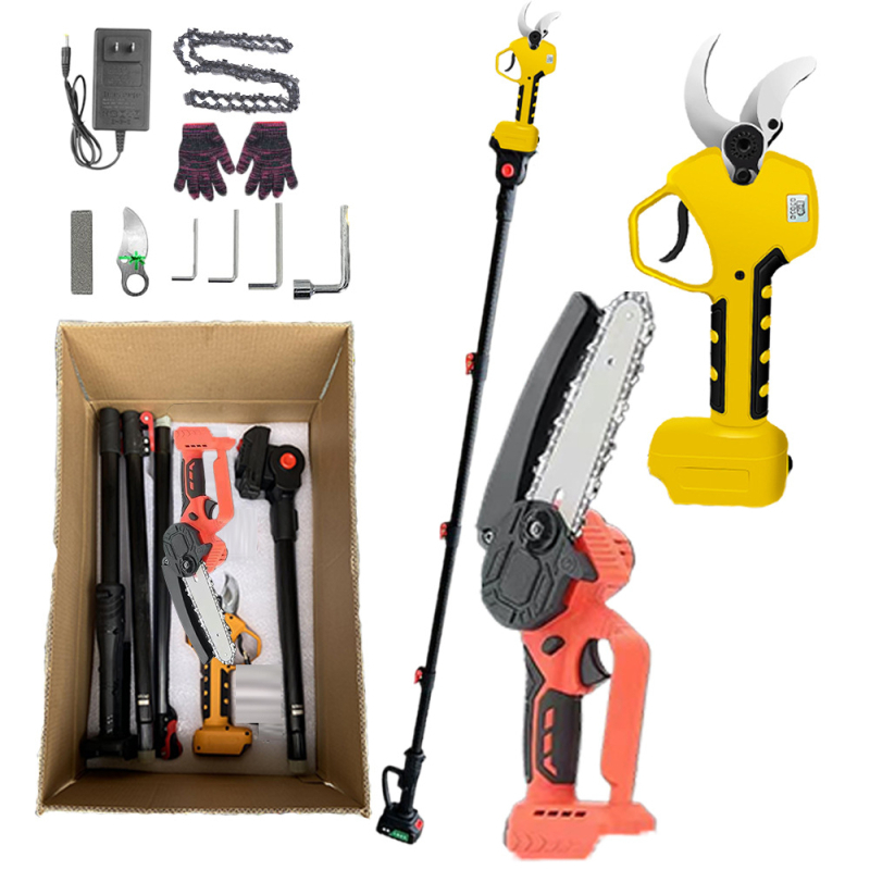 YEMGURD bešepetės elektrinės genėjimo žirklės, 21V įkraunama Ličio baterija, skirti šakoms, be smūgio