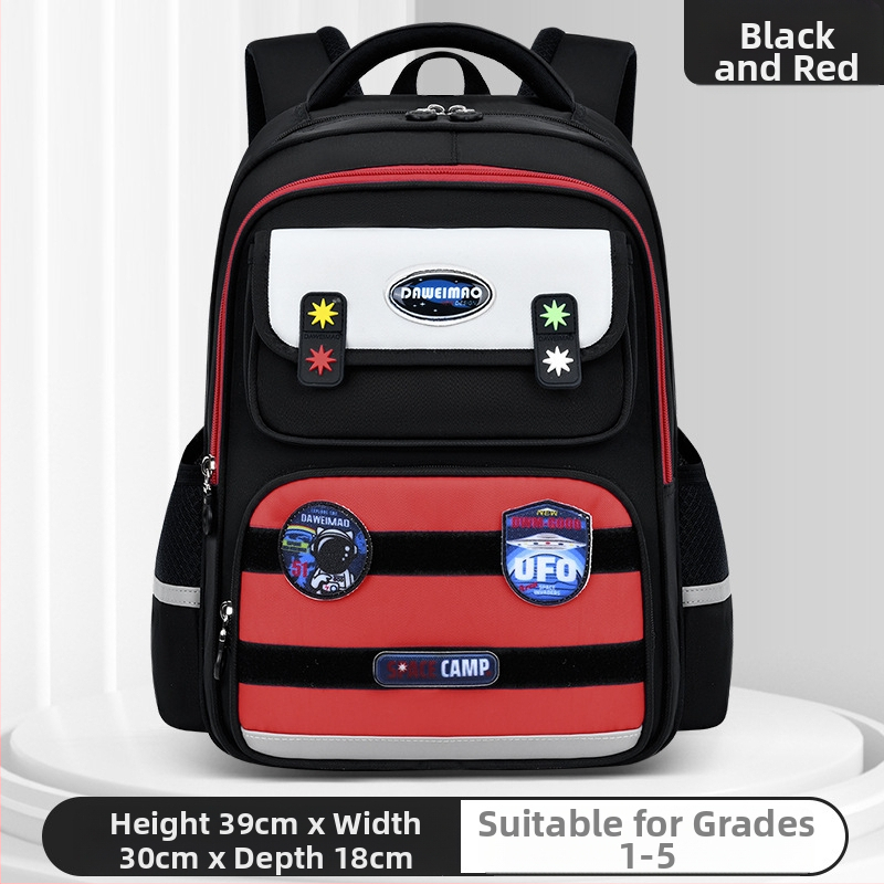 Σακίδιο για μαθητές δημοτικού Big Tail Cat 6917, Oxford ύφασμα, αναπνεύσιμο, αδιάβροχο, ανθεκτικό στη φθορά, καμπύλος ιμάντας ώμου