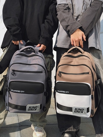 Σακίδιο Unisex έως 20 L με Oxford ύφασμα, αδιάβροχο, συμβατό με φορητό 14 ιντσών, street style για υπαίθριες δραστηριότητες