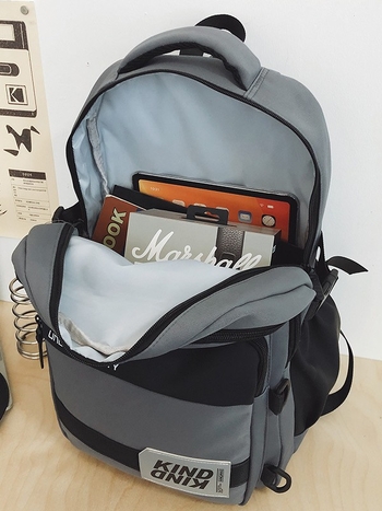 Σακίδιο Unisex έως 20 L με Oxford ύφασμα, αδιάβροχο, συμβατό με φορητό 14 ιντσών, street style για υπαίθριες δραστηριότητες