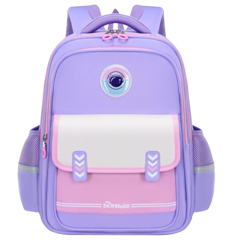 Big Tail Cat Σχολική τσάντα για αγόρια και κορίτσια, 1η–6η τάξη, ελαφριά, αδιάβροχη, από πολυεστέρα, διαπνέουσα, με καμπύλες ιμάντες ώμου