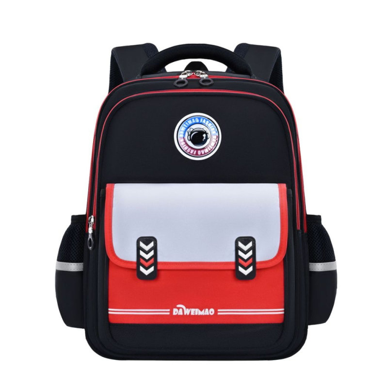 Big Tail Cat Σχολική τσάντα για αγόρια και κορίτσια, 1η–6η τάξη, ελαφριά, αδιάβροχη, από πολυεστέρα, διαπνέουσα, με καμπύλες ιμάντες ώμου