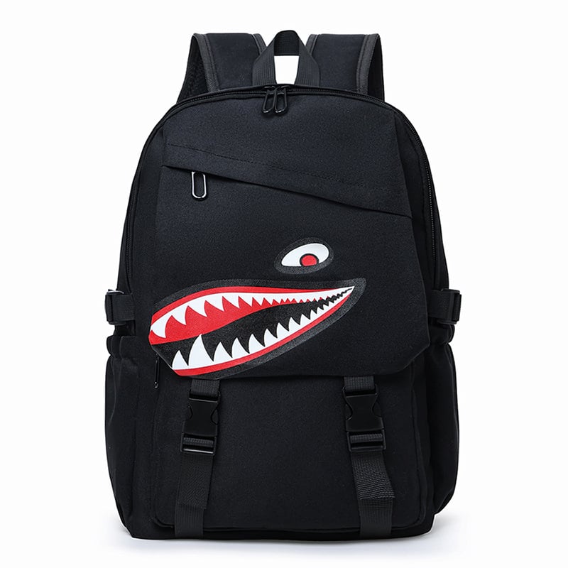 Shark iskolatáska – nagy kapacitású 20–35L, vízálló, 15 hüvelykes laptop kompatibilis, Oxford anyag, levegő párnás vállpántok