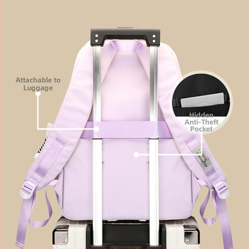 Κοριτσίστικη σχολική τσάντα πλάτης - Oxford ύφασμα, αναπνέει, αδιάβροχη, ultra-light, ανθεκτική, προστασία σπονδυλικής στήλης, μεγάλη χωρητικότητα, για μαθήτριες 3–12 τάξεις