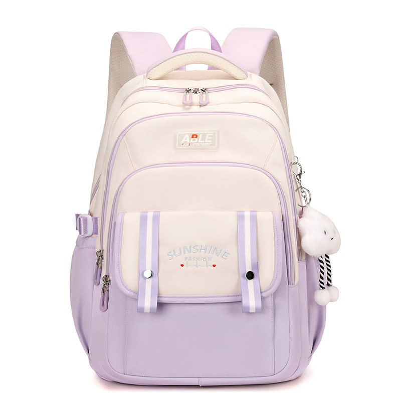 Κοριτσίστικη σχολική τσάντα πλάτης - Oxford ύφασμα, αναπνέει, αδιάβροχη, ultra-light, ανθεκτική, προστασία σπονδυλικής στήλης, μεγάλη χωρητικότητα, για μαθήτριες 3–12 τάξεις