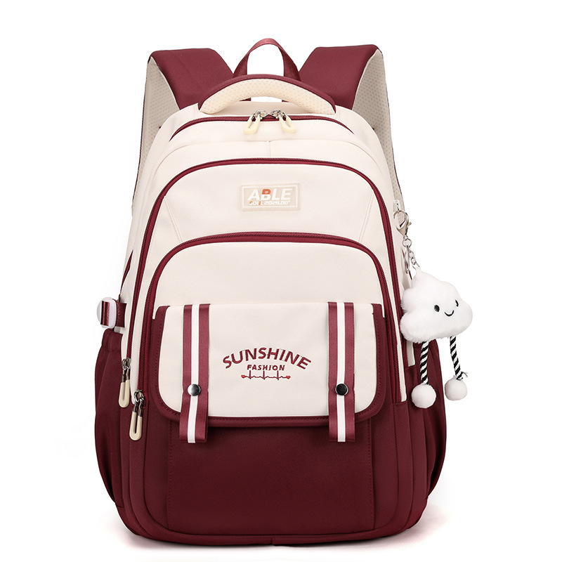 Κοριτσίστικη σχολική τσάντα πλάτης - Oxford ύφασμα, αναπνέει, αδιάβροχη, ultra-light, ανθεκτική, προστασία σπονδυλικής στήλης, μεγάλη χωρητικότητα, για μαθήτριες 3–12 τάξεις