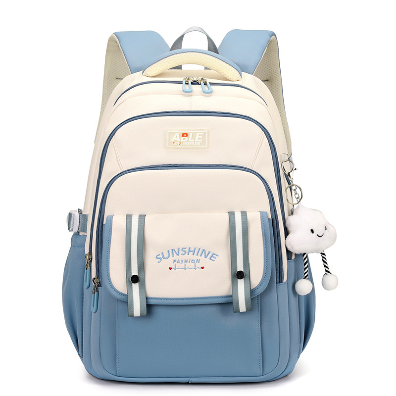 Κοριτσίστικη σχολική τσάντα πλάτης - Oxford ύφασμα, αναπνέει, αδιάβροχη, ultra-light, ανθεκτική, προστασία σπονδυλικής στήλης, μεγάλη χωρητικότητα, για μαθήτριες 3–12 τάξεις