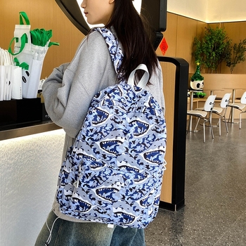 Rucsac pentru elevi în stil coreean, 36-55L, nailon, compatibil cu laptop de 16 inch, impermeabil și rezistent la abraziune