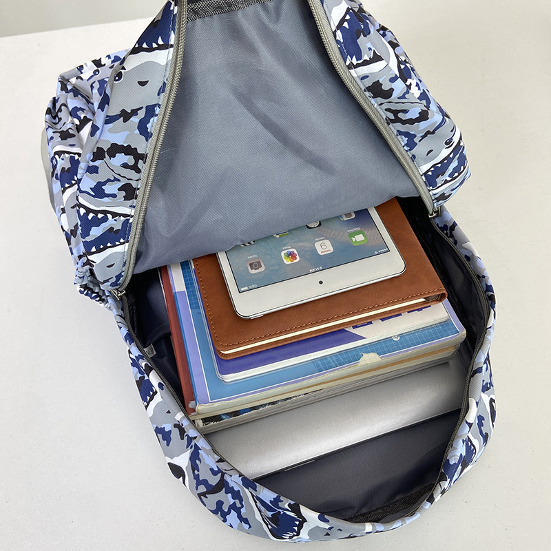 Rucsac pentru elevi în stil coreean, 36-55L, nailon, compatibil cu laptop de 16 inch, impermeabil și rezistent la abraziune