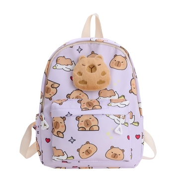 Unisex nailoninė kuprinė su animacinių filmų atspaudu, skirta ikimokyklinio amžiaus vaikams, kasdieniam naudojimui, poliesterio vidus