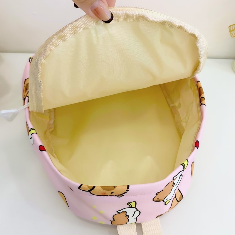 Unisex nailoninė kuprinė su animacinių filmų atspaudu, skirta ikimokyklinio amžiaus vaikams, kasdieniam naudojimui, poliesterio vidus