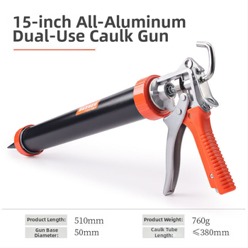 Пистолет за силиконово лепило за стъкло — спестяващ труд домашен модел (серия: Glass glue gun; макс налягане: 0-999; тегло: 0-550)