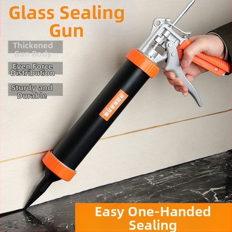 Пистолет за силиконово лепило за стъкло — спестяващ труд домашен модел (серия: Glass glue gun; макс налягане: 0-999; тегло: 0-550)