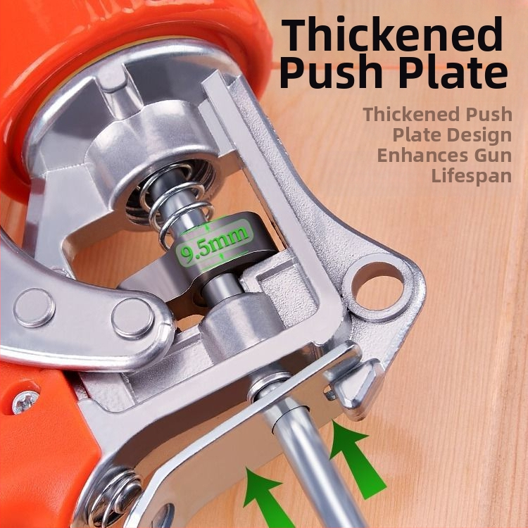 Пистолет за силиконово лепило за стъкло — спестяващ труд домашен модел (серия: Glass glue gun; макс налягане: 0-999; тегло: 0-550)