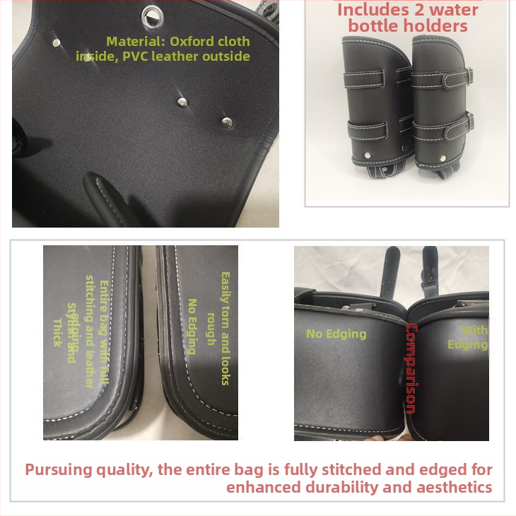 Мотоциклетна странична чанта за седло - кожа, DUKE.ARMOR, Рицарски пакет, 21152193301, Персонализирана обработка