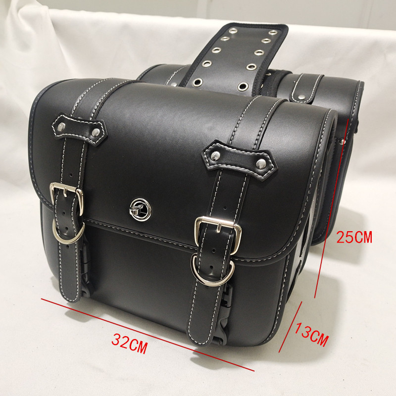 Πλευρική τσάντα μοτοσικλέτας για σέλα - Δέρμα, DUKE.ARMOR, Πακέτο Ιππότης, 21152193301, Δυνατότητα προσαρμογής