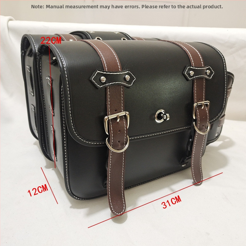 Πλευρική τσάντα μοτοσικλέτας για σέλα - Δέρμα, DUKE.ARMOR, Πακέτο Ιππότης, 21152193301, Δυνατότητα προσαρμογής