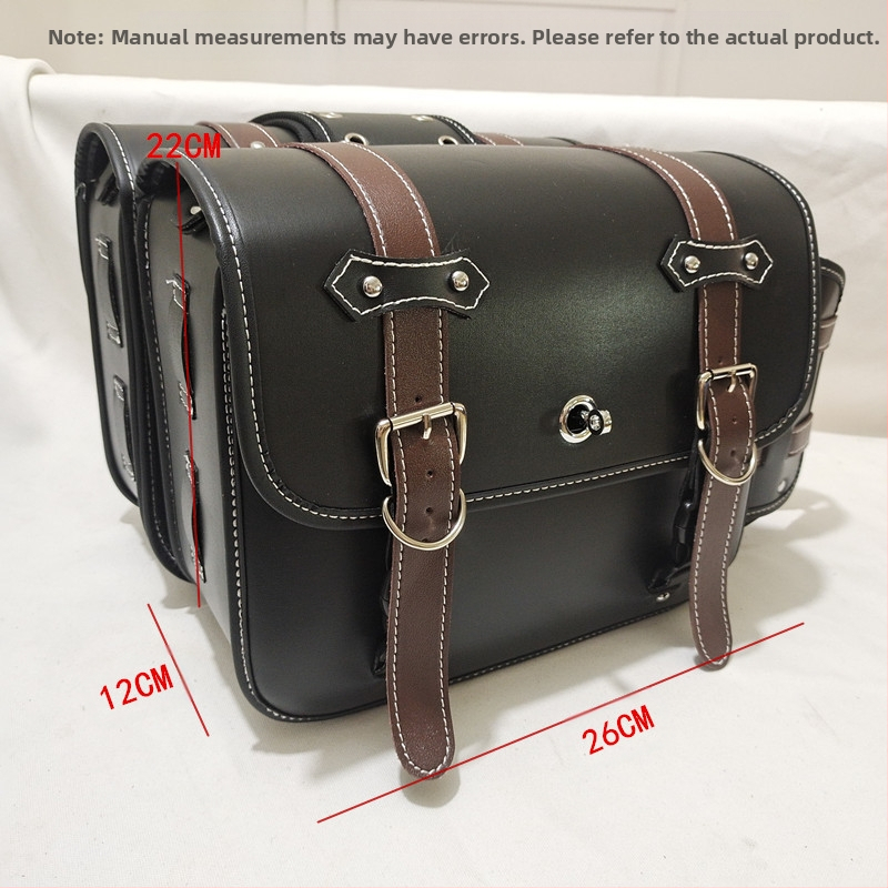 Πλευρική τσάντα μοτοσικλέτας για σέλα - Δέρμα, DUKE.ARMOR, Πακέτο Ιππότης, 21152193301, Δυνατότητα προσαρμογής