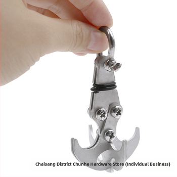 Неръждаем стоманен външен катерачен кука със сгъваем механизъм за освобождаване и гравитационна функция