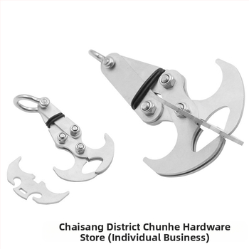 Неръждаем стоманен външен катерачен кука със сгъваем механизъм за освобождаване и гравитационна функция