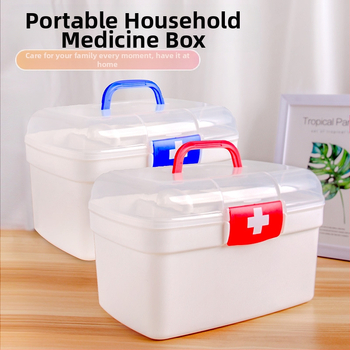 Πλαστικό κουτί αποθήκευσης φαρμάκων για οικιακή χρήση, φορητός οργανωτής φαρμάκων, μοντέλο Y01, με εκτυπωμένο λογότυπο, συσκευασία 36 τεμάχια