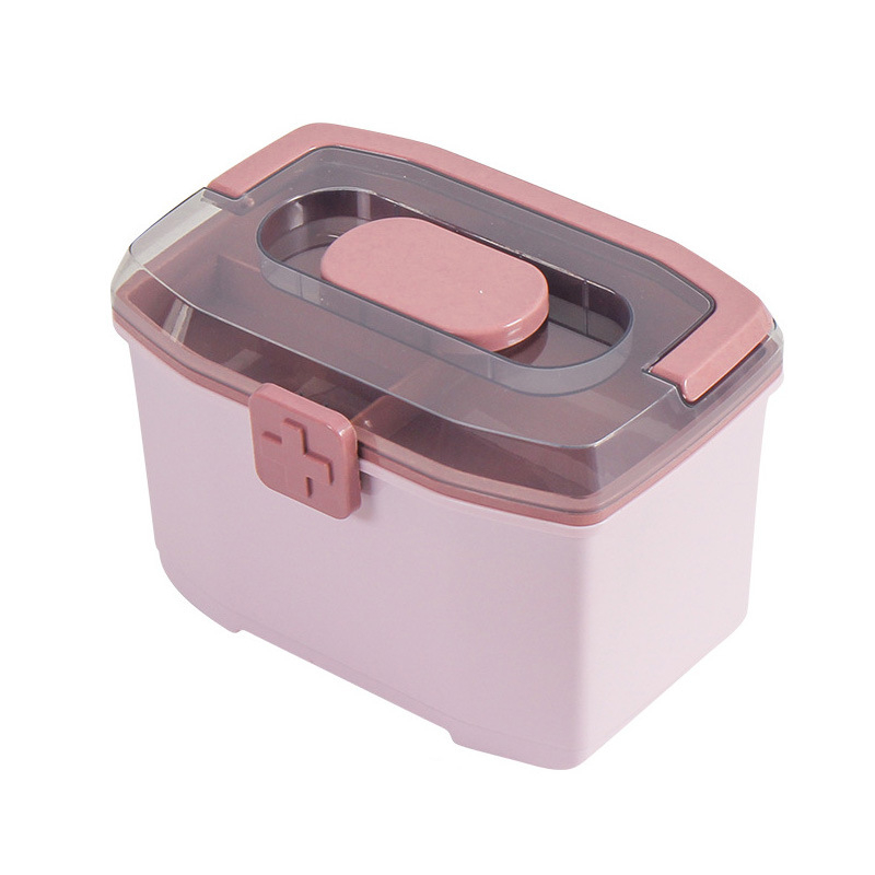 Πλαστικό κουτί αποθήκευσης φαρμάκων για οικιακή χρήση, φορητός οργανωτής φαρμάκων, μοντέλο Y01, με εκτυπωμένο λογότυπο, συσκευασία 36 τεμάχια