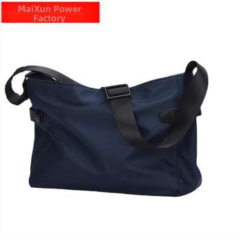 Vīriešu plecu soma ar crossbody stilu – korejiešu stilā, liela ietilpība, neilona oderējums, vienkrāsaina, brīvdienu ceļojumiem