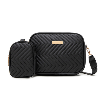 Κορεατικού στυλ τετράγωνη τσάντα με λουρί χιαστικό, PU υλικό, φθινόπωρο 2024, φερμουάρ, εσωτερικοί θήκες για τηλέφωνο και ταυτότητα, ελαφριά