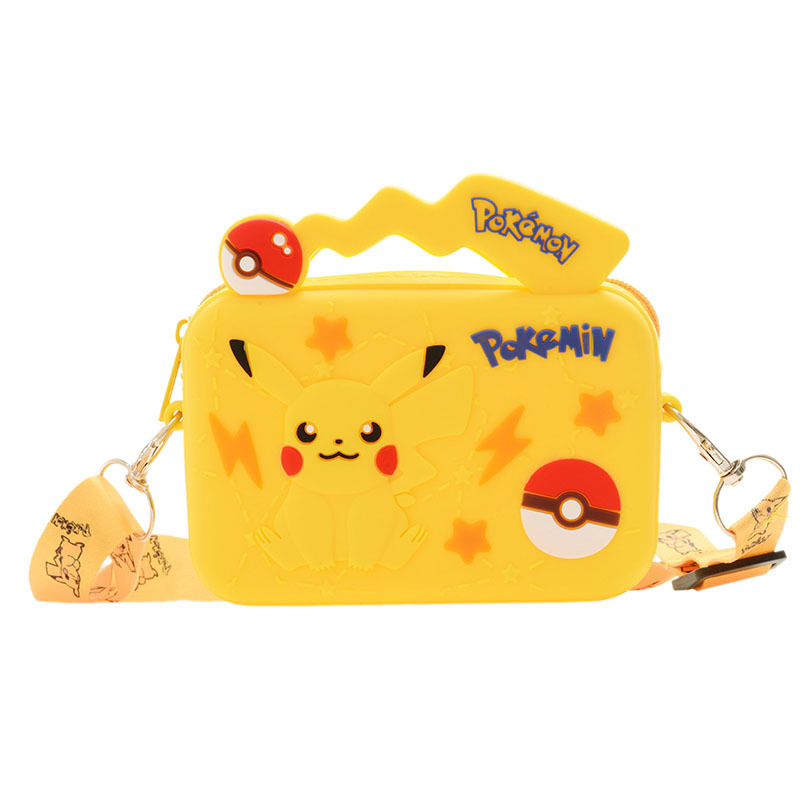 Д detска силиконова чанта през рамо, с дизайни Star Dallo/Pikachu/Merlot, силиконов материал, водоустойчива, износоустойчива, против кражба, лека