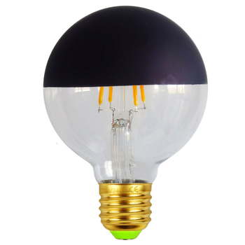 LED Έντισον λάμπα χωρίς σκιά με βάση Ε27, ημιπλατινωτός αντανακλαστικός σχεδιασμός, 330 lm, δέσμη 360°, CRI ≥90