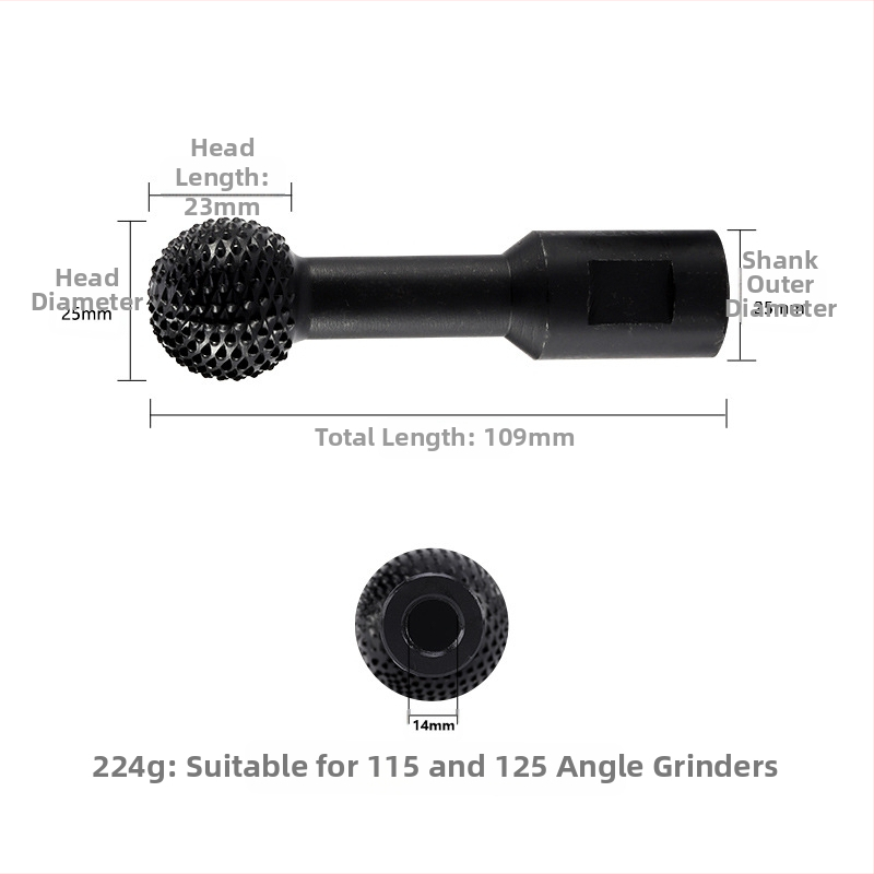 Sferiska slīpēšanas galva leņķa slīpētājam koka darbs – oglekļa tērauds, Hongtai Tools, pielāgošana pieejama