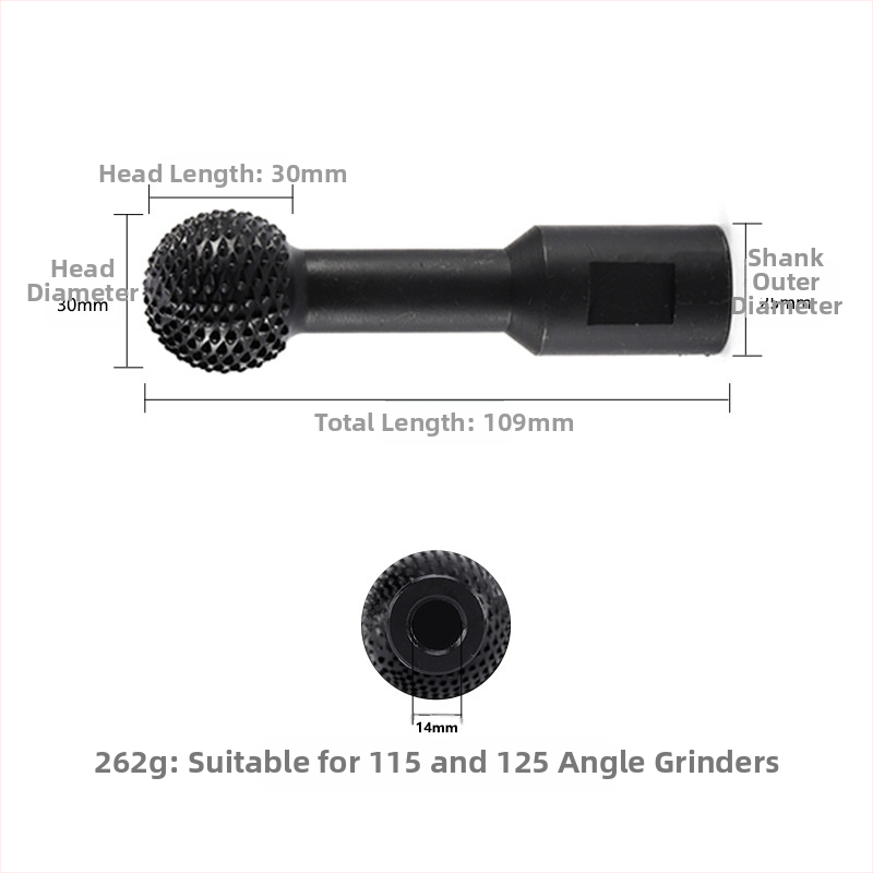 Sferiska slīpēšanas galva leņķa slīpētājam koka darbs – oglekļa tērauds, Hongtai Tools, pielāgošana pieejama