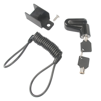 Универсален дисков заключващ механизъм със стоманен кабел за повечето електрически скутери и велосипеди – стоманена конструкция, тегло 0,2 кг