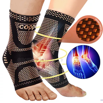 Kulkšnies įtvaras iš nailono suaugusiems, tinkamas bėgimui ir dviračiu važiavimui