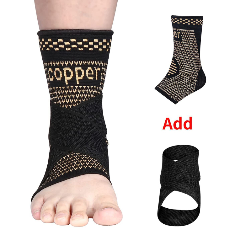 Kulkšnies įtvaras iš nailono suaugusiems, tinkamas bėgimui ir dviračiu važiavimui