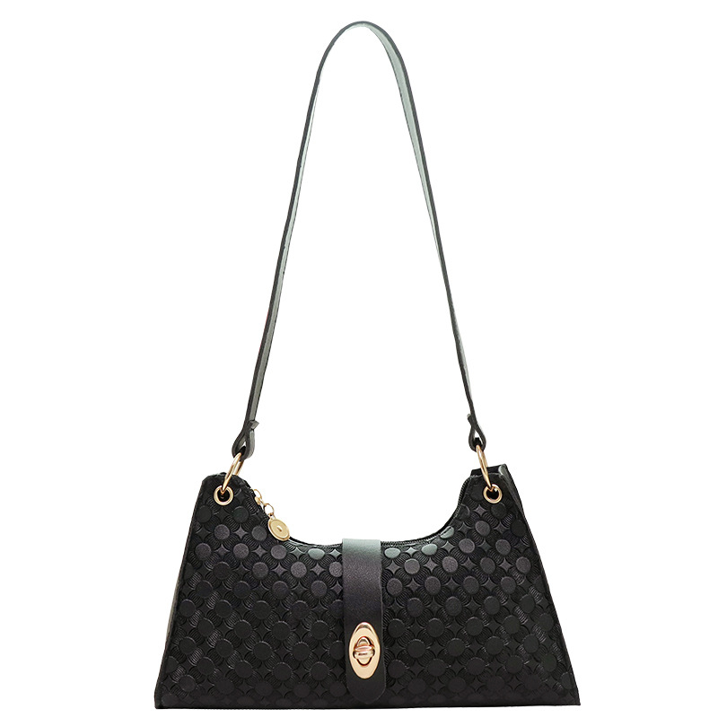 Moteriška rankinė gatvės stiliui iš PU, pagalvės formos, užtrauktuko uždarymas, vidinės kišenės telefonui ir ID kortelei