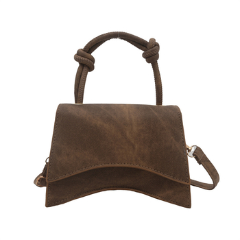 Τσάντα στον ώμο με διασταυρούμενο λουρί, μικρού τετραγωνικού σχήματος, PU, μεσαίου μεγέθους, street-style, κλείσιμο με καπάκι, εσωτερική θήκη για κινητό