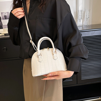 Τσάντα PU σε σχήμα κοχύλι – μόδα δρόμου, φερμουάρ, σχήμα κοχύλι, θήκη για κινητό