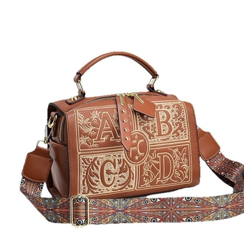 Emperor Rhino Τσάντα χιαστί ώμου - αστικός μινιμαλιστικός στυλ, PU υλικό, σχήμα κουβά, κλείσιμο με φερμουάρ, επένδυση πολυεστέρα, εσωτερικές θήκες