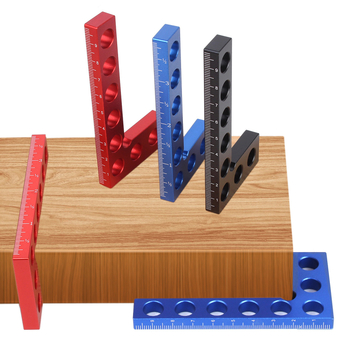 90° прецизен дърводелски ъгломер за очертаване, алуминиева сплав, джобен дърводелски квадрат, Национална система