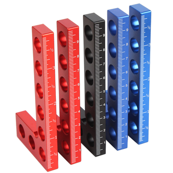 90° прецизен дърводелски ъгломер за очертаване, алуминиева сплав, джобен дърводелски квадрат, Национална система