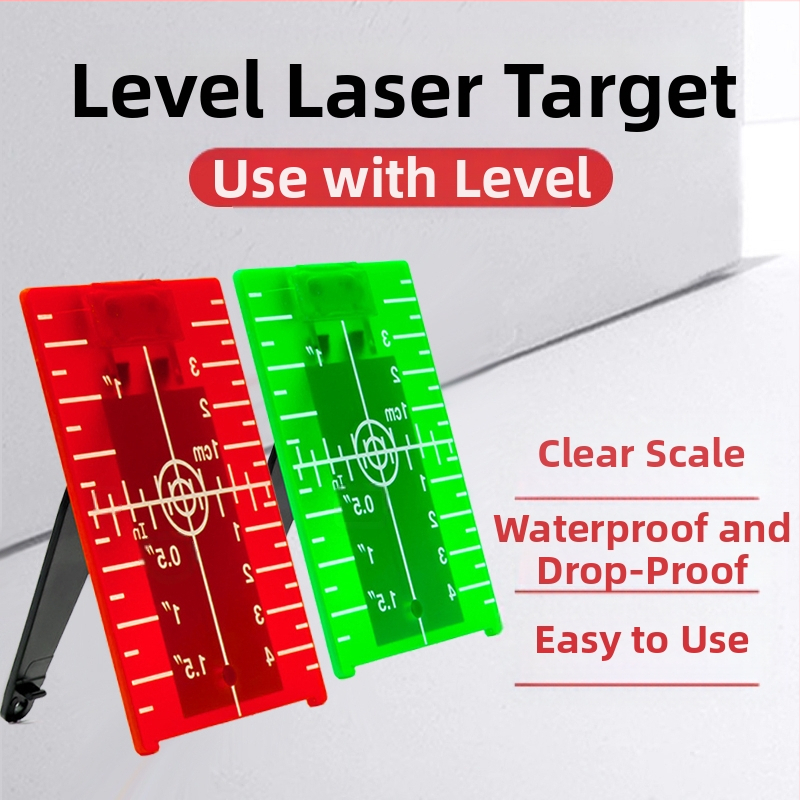 Лазерен нивелир с магнитна целева плоча, инфрачервени и видими лазерни лъчи за таванно подравняване, работа на лазерен принцип