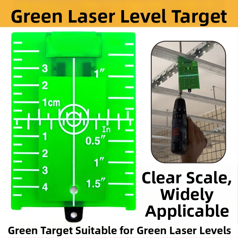 Лазерен нивелир с магнитна целева плоча, инфрачервени и видими лазерни лъчи за таванно подравняване, работа на лазерен принцип