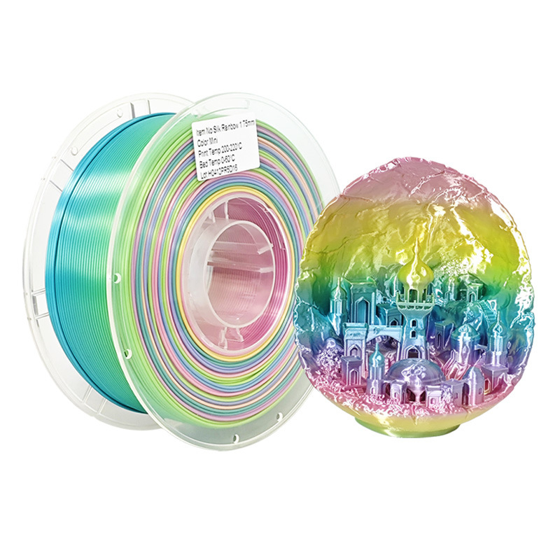 3D принтер PLA филамент Pinrui — копринен финиш, кръгло сечение, плътност 1.24