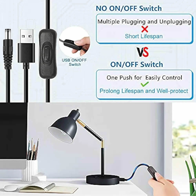 Cablu USB de încărcare cu întrerupător, cu interfețe multiple, cu un singur capăt, PVC (Interfețe: Micro USB, Type-C, Altele)